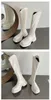 Boots Winter Shoes Women Thigh High Fashion Square Toe Back Zippers Ladies Platform Flats Knight Knee Boot 220929