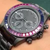 Diamonds Mens Watches Automatic Mechanical Watch 43mm Sapphire Fashion Business polshorloge Black polshorloges Montre de Luxe