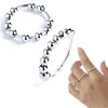 Кластерные кольца Fidget Beads Ring Spinner Syster Spiral Вращайте свободно анти стресс -тревогу игрушку для девочек