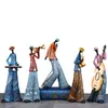 Dekorative Objekte Figuren Harz Kreative Western Rock Band Modell Figuren Kunst Musik Figuren Innenraum Dekor Geschenke Dekoratives Zuhause 220928