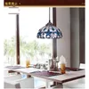 Pendant Lamps Mediterranean Lilac Shell Lustre European Restaurant Tiffany Handicraft Chandelier Luminaria Lights