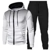 Men's Tracksuits 2021 Winter Autumn Brand Fashion Men's Sets Two-piece Printed Sportswear Men's Hooded Top Outdoor Sports Pants Tracksuit Suit G220927