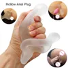 Itens de beleza macio plugue anal anal feminino massageador de próstata masturbação oco pênis masculino luva dildo design de inserção brinquedos sensuais para mulheres e homens