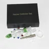 Kit de narguilé Nectar avec emballage individuel, embout en quartz de 14 mm, embouts en titane GR2, collecteur de cendres, bangs