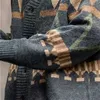 レディースニットティーセーターの女性を緩める芸術的な編み物10代のクラシックミュージャーファッションオールマッチテンダーレトロカップルカーディガンvネック秋220929