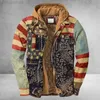 Mäns retro vintage vinterlång ärm plädskjorta för män kontrollerad kappa överrock huva fickjacka