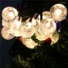 Strängar 30LEDS SOLAR Powered Fairy Lights Bubble Ball Christmas Outdoor String Lighting For Wedding Party Garden Xmas Ornament