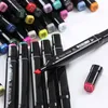 Markers Dubbelhoofdige penset Student Animatie Tekening Art 80 Colors Kids Painting S Watercolor School Supplies 220929