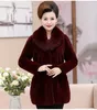 Frauen Plus Size Winter Imitation Fuchspelz Mäntel Lässige Mode Freizeit Straße Slim Fit lange Ärmel Oberbekleidung mittellange dreifarbige Jacke Thanksgiving-Geschenk