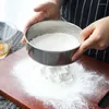 Bakgereedschap keuken fijne mesh meel sifter professionele ronde roestvrijstalen zeef zeef zeef zift voor