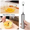 Blender Portable Rechargeble Electric Milk Frother Foam Maker Handheld Foamer 2 Hastigheter Drickblandare f￶r kaffelektriskt ￤ggbeater Visp