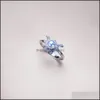 Schmuckeinstellungen Neue Stile Perlenringe Einstellungen Zirkon Ring 925 Silber Für Frauen Mädchen Einstellbare Blank DIY Schmuck Geschenk Drop Lieferung 2 Dhqbk