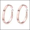 Hoop Huggie Hiigh Quality Earrings Jewelry Fashion Women High Austrian Crystal 18K Gold Plated Hoop Wholesale Drop Delivery 2021 Bdes Ot6Sj