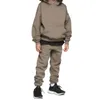 2022 Baby Mädchen Designer Kleidung Sets Herbst Mode Neue Gedruckt Rundhals Langarm Top Gestreiften Hosen Kinder Set Mädchen lässig Hoodie Set