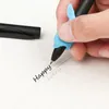 Kit penna a dissolvenza automatica Ricarica a scomparsa Invisibile inchiostro blu Gel Penne magiche Tavola per calligrafia Strumenti per la pratica della scrittura a mano