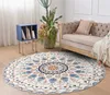 Tapijten etnische boho vloermat mantelkamer tapijten en mandala yoga hippie niet-slip ronde tapijt voor woonkamer
