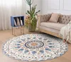 Tapis Ethnique Boho Tapis De Sol Tapis De Vestiaire Et Mandala Yoga Hippie Antidérapant Tapis Rond Pour Salon