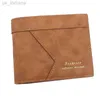 Portefeuilles New Men's Business Wallet Vintage Short Wallets Bifold Multifonction Credit ID Card Holder Casual Purse Clutch Money Slim Wallet L220929