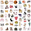 50 sztuk Cute Animal naklejki z kotami estetyczny kotek DIY telefon Laptop gitara Scrapbooking pamiętnik Cartoon kalkomania dla zabawka dla dzieci