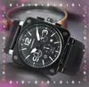 Tous les cadrans fonctionnent marque montres pour hommes horloge fonctionnelle complète bracelet en silicone en caoutchouc calendrier étanche à quartz tous les cadeaux de montre-bracelet chronomètre à tiques