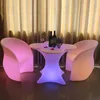 Deluxe Decorazione per feste LED Luminoso Plum Blossom Sedia da tavolo Attività per balconi all'aperto Mobili casual Forniture per bar KTV