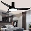 Modern Ceiling Fan With Led Light Remote Control For Home Dining Living Room Bedroom Bladeless DC Frequence Conversion Fashion