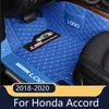 Anpassad lädergolvmatta för Honda Accord 2020 2019 2018 Golvmattor Läder Vattentäta mattor Auto Interiör 09294547370