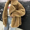 Femme Fourrure M Ours En Peluche Réel Manteau Femmes Hiver Mouton Cisaillement Femelle Agneau Veste Épaisse Chaude 2022 Grande Taille De Luxe Femme Parkas