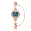 Montres-bracelets Mini Petit Strass Charm Bracelet Bijoux Montre Chaîne Lady Femme Horloge Heures De Mode Robe Fille Cadeau D'anniversaire Julius Box