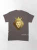 Camisetas masculinas rei da selva Lion Gold Design Camiseta clássica