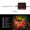 Cordes 8 Modes 10 Mètres RVB Guirlande Lumineuse De Noël 100 Ampoules 220v EU Plug Diode Guirlande Maison Intérieur Noël Luces De Navidad Décoration