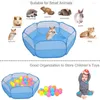 Cat Carriers Pet Playpen Foldable Small Animals Cage Tent Up Exercise Fence Dog Rabbits Hamster Household