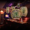 Anhängerlampen 3d Nordic Sternenhimmel Romantische Lampe Bunte Projektorlichter moderne Hangglas E27 LED für Restaurant Wohnkultur