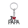 Creative Lettre Porte-clés Pendentif Famille Porte-clés Maman Et Papa Métal Porte-clés Décoration Porte-clés Parents Cadeau DH897