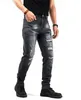 Мужские черные карманные джинсы /инструкции по уходу вручную или профессиональная сухая чистая