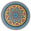 Tapis Ethnique Boho Tapis De Sol Tapis De Vestiaire Et Mandala Yoga Hippie Antidérapant Tapis Rond Pour Salon