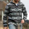 Herren Hoodies Herren Sweatshirts Ethnischer Stil Mode Lässig Pullover Langarm Sweatshirt Männliche Jacken Übergroße Bedruckte Grafik