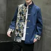 Ubranie etniczne Tradycyjne chińskie koszulę w stylu chińsku Hanfu Mężczyzn Bluzka Tang Suit Ubrania Tops Jacket Cheongsam Rok płaszcze KK3793