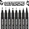 Markers 8Pcs Hand Lettering Pens Neelde Drawing Line Calligraphy Waterproof Pigment Sketch For Design Art Supplie 220929