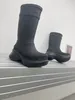 Bottes hautes au genou pour femmes, bottes de pluie classiques, style designer, chaussures de pluie surélevées à semelles épaisses, taille 35-41