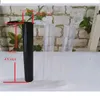 Tube d'emballage pré-roulé de 116 mm en plastique transparent noir blanc, joint doob émoussé, le récipient à pilules pré-roulé a un diamètre interne de 0,688 pouce et une longueur de 4,6 pouces