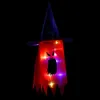 Glowing Halloween vacances LED lumières chapeaux pendentif chapeau de sorcière peut être porté sur la tête jardin maison fête fête fournitures décoration RRE14604