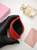 whole designer women card holders Lady lambksin soft leather mini wallet black red pink credit card wallets237I