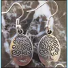 Dangle Chandelier Nouveau Vintage Sier Arbre De Vie Pendentif Dangle Boucles D'oreilles Femmes Cadeau Boucle D'oreille Bijoux De Mode Goth Punk DIY Cadeaux 667 D Ot0Nc