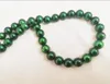 Cadenas Elegente Collar de perlas Green Green Green Pearl de 9-10 mm del Mar del Sur para mujeres 188890