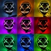 Halloween Neon Mask Led Mask Maskerade Party Maskers Lichtgloed in The Dark Masks Party Cosplay Kostuum 600 stks DAJ494