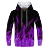 Sweats à capuche pour hommes Sweat à capuche à manches longues pour hommes 3D Smokey Print Casual Sportswear Abstract Graffiti Cute Color Everyday All-match