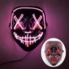 Halloween Neon Mask Led Mask Masquerade Party Masks Light Glow In The Dark Masks Party Cosplay Costume 600pcs DAJ494