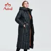 Womens Down Parkas Astrid Winter Womens Coat Women Long Warm Parka Plaid Fashion Tjock Jacket Huva stora storlekar Kvinnliga kläder 9546 220929