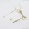 Microfoni Cream Single Earset Headset Microfono per microfoni wireless G2 G3 G4 Sistema BodyPack 2 Design confortevole